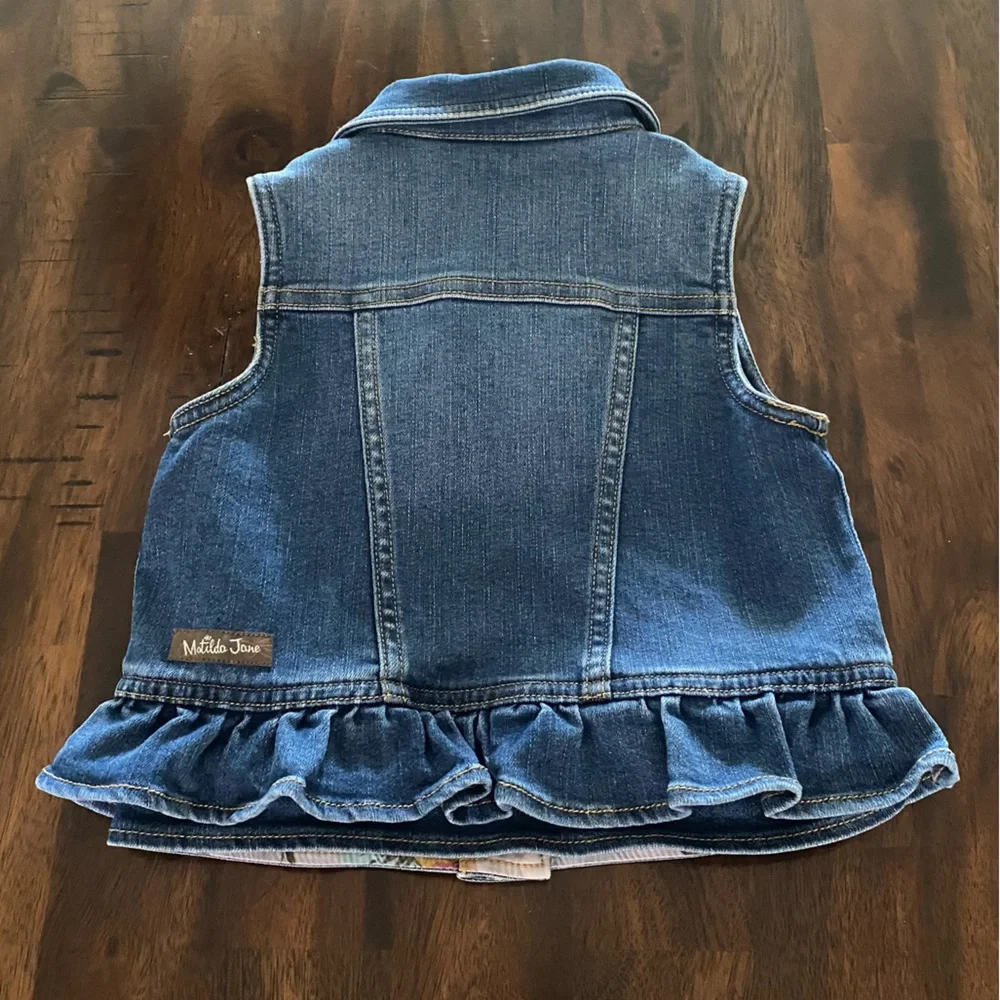 Matilda Jane Girls Denim Ruffles Vest